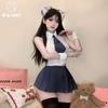 Sex Underwear Pure Love School Girl Chiffon Shirt Split Uniform Temptation Free Pure Desire College JK Short Skirt Suit Women