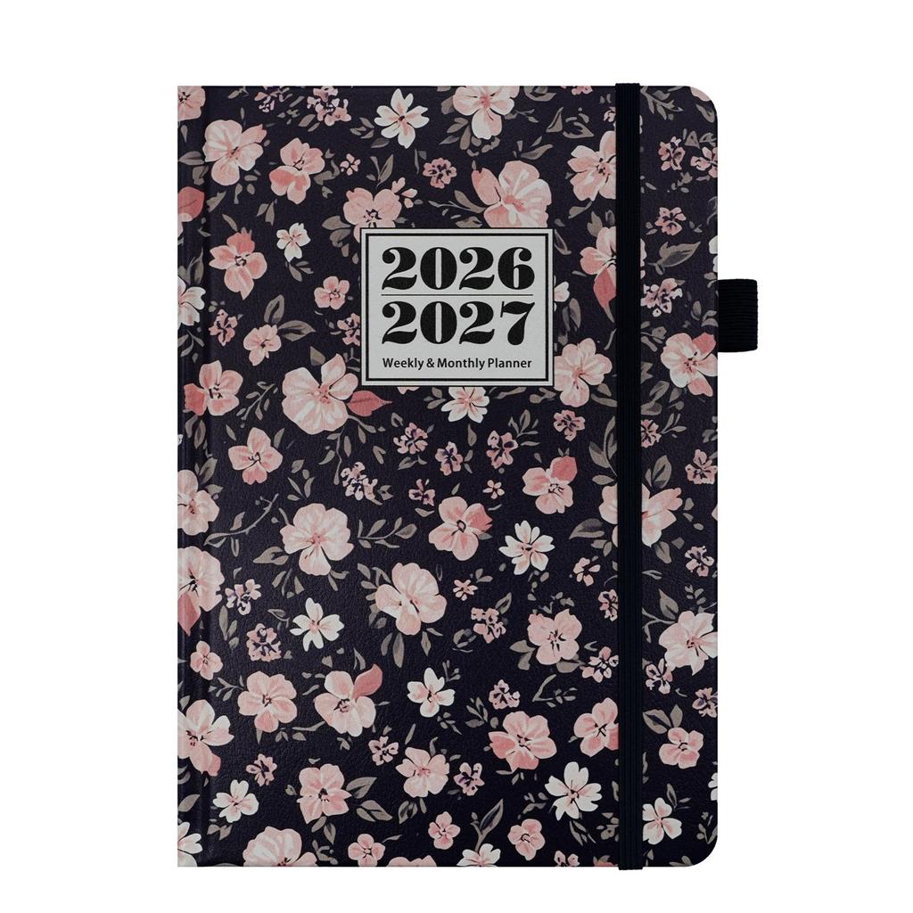 2026-2027 Englischer Terminplaner, A5-Format, 72 Seiten / 144 Seiten, Tagesplaner/Kalender/Notizbuch