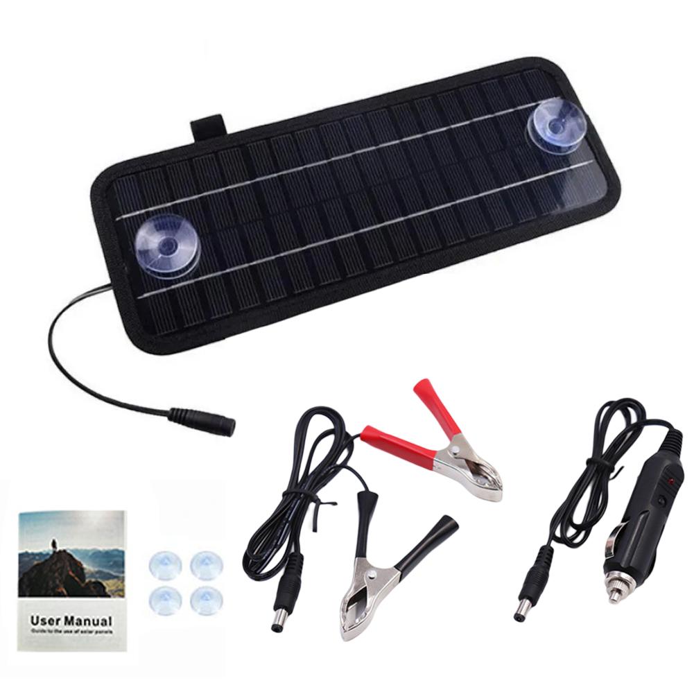 12V 20W Portable Solar Panel Charger For Car Motorcycle Efficient Maintenance Solar Panel Accessories 320*120mm
