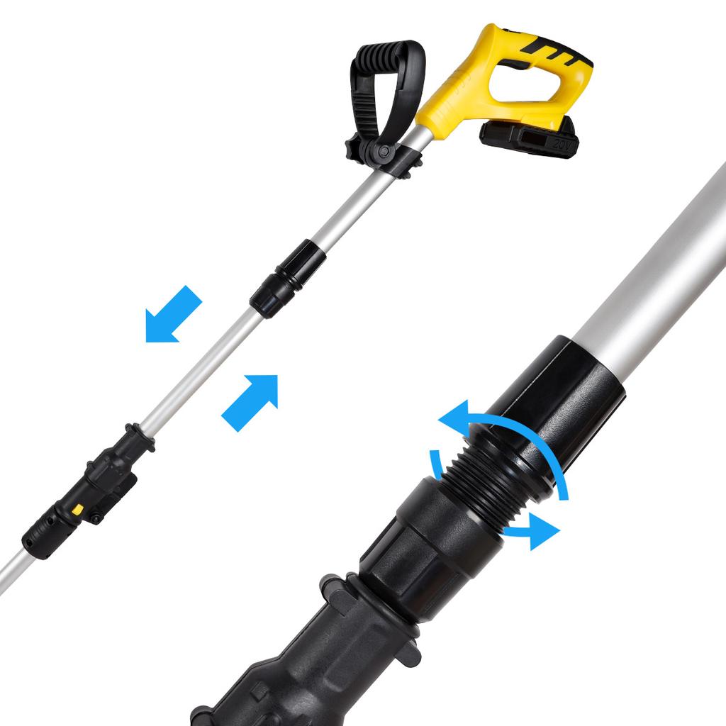 20V Handheld Tiller Garden Rotary Mini Cultivator Machine Cordless Garden Tractor Power Tool Portable Grass Trimmer Cultivator