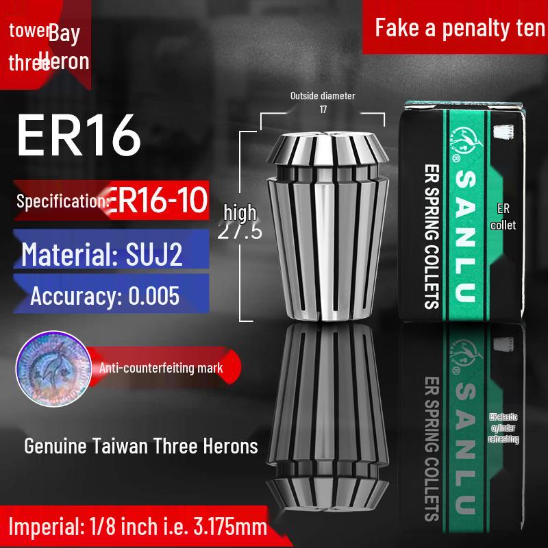 ER32 High Precision CNC Engraving Machine Collet Chuck with ER20, 25, 16, 11, 40 Spring Collets