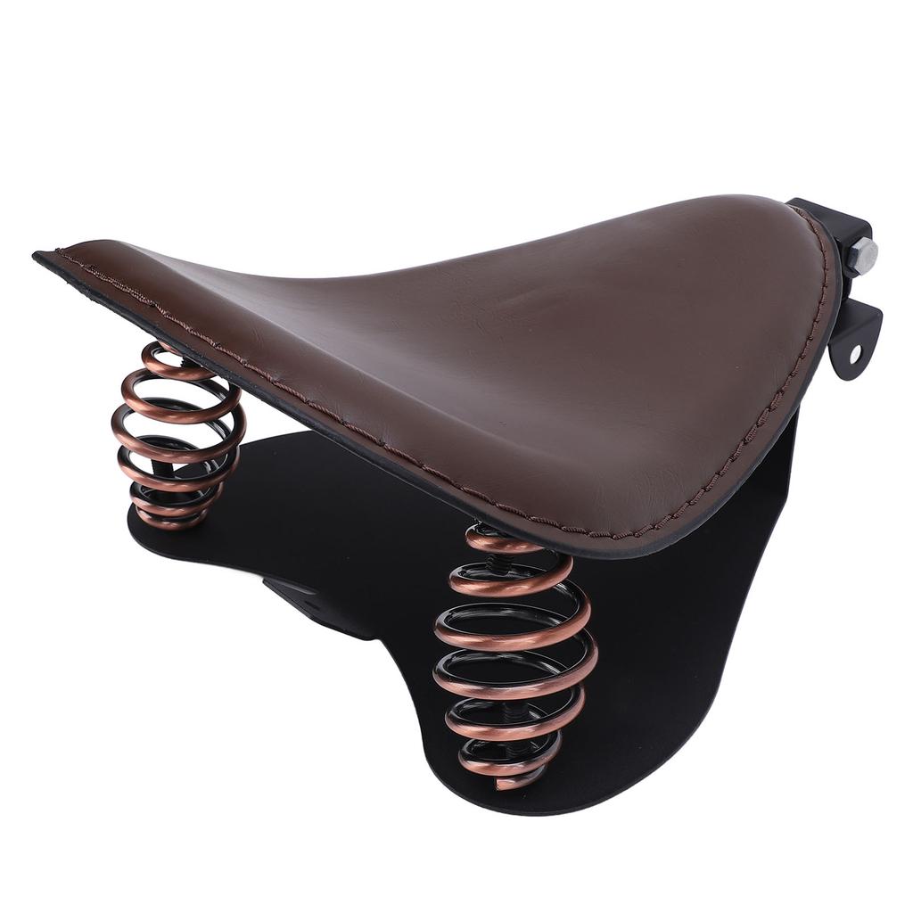 Motorcycle   Seat with Spring Bracket Kit Faux Leather Strong Support   Fit for Retro Motorcycle