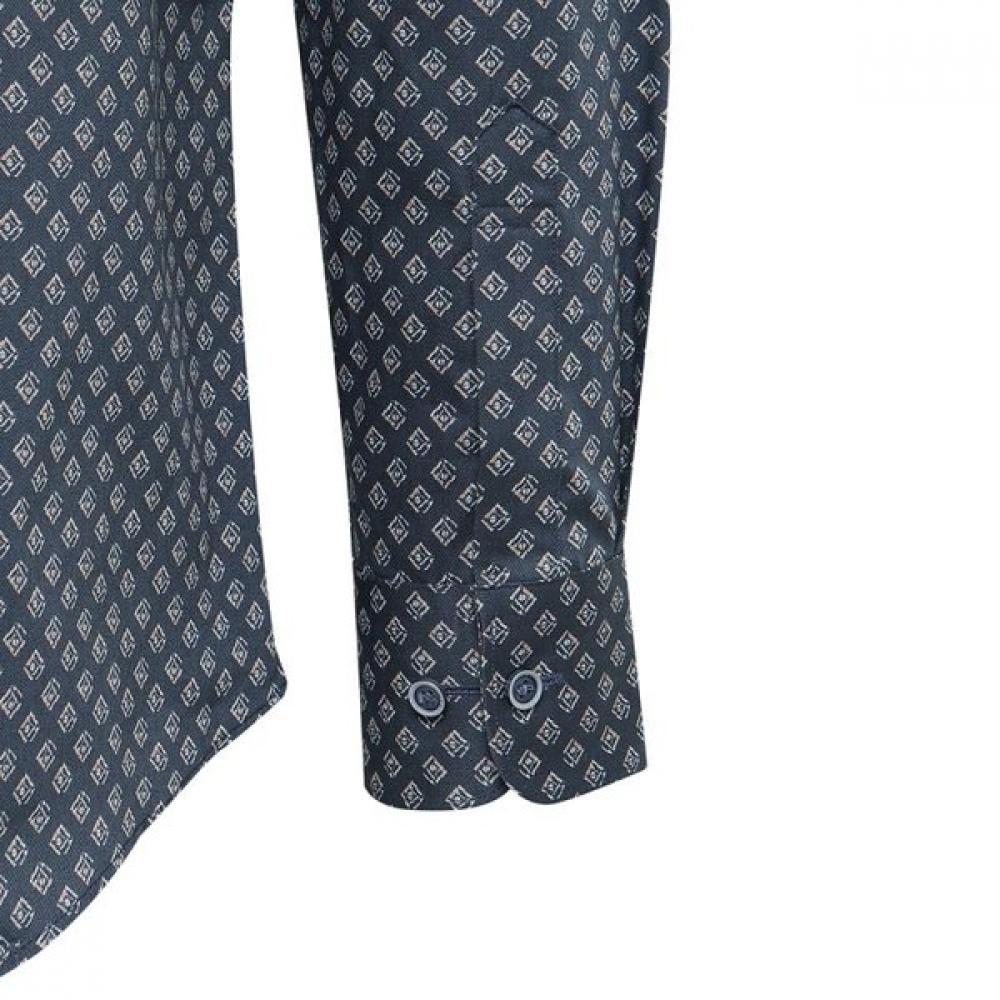 DakS Men S Cotton 100 Printed Comfort Slim Fit Shirt dma1Shdl281n1