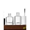 Factory Direct Sales In Stock Nail Polish Bottle Empty Glass Bottle Brush with Lid Nail Polish Sub-Packaging Blush Glue Medicine Bottle Lot