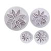 3 PCS DIY Fondant Stamps Multi-Shape Baking Accessories for Fondant Cake Cookie