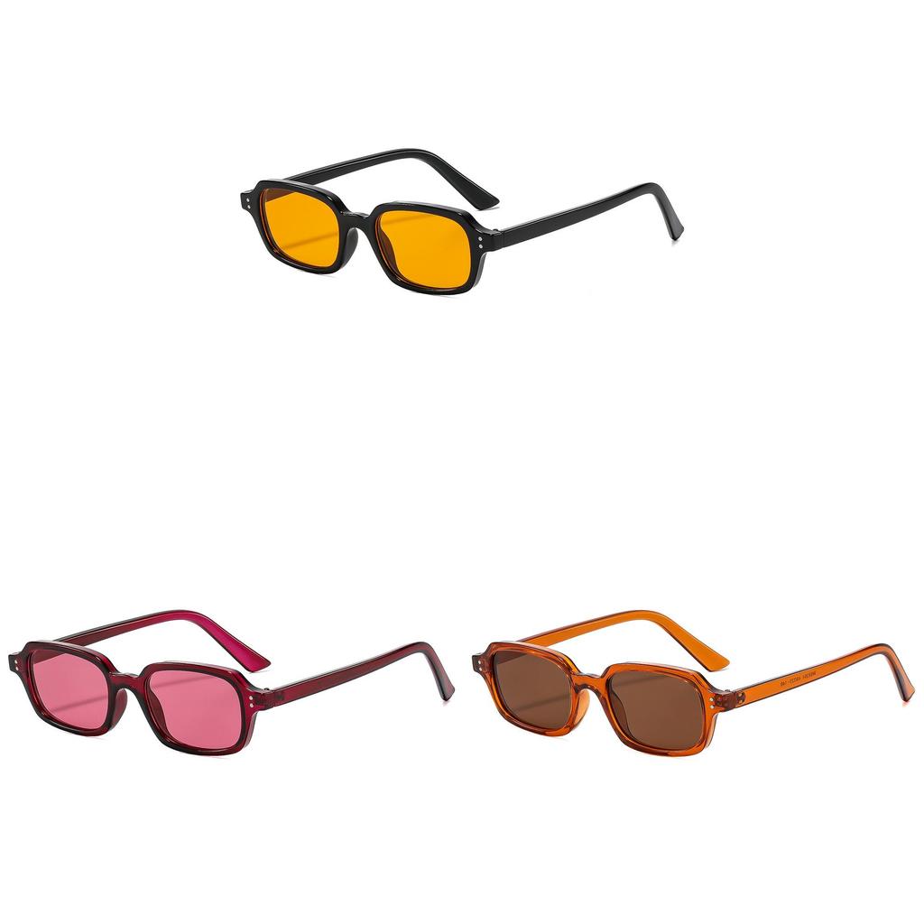 Retro Geometric Square Glasses For Outdoor Activities With Uv400 Antiuv Lens For Unisex