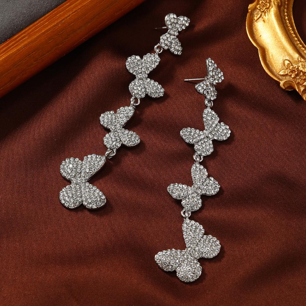 Colorful Summer Butterfly Tassel Earrings: Versatile High-End Fashion Design