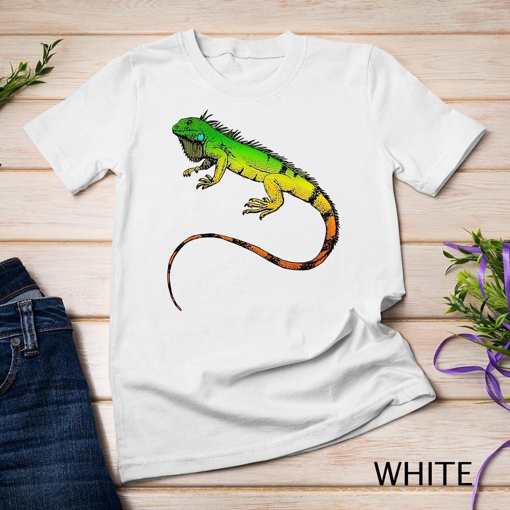 

Iguana Lizard T-Shirt Beautiful Iguana Tee Unisex T-shirt M