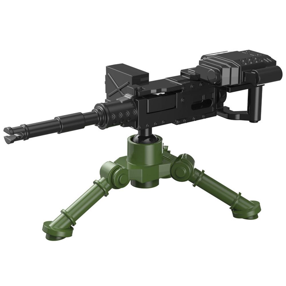 WW2 MOC-Military Building Blocks, Solider Figures, Weapons Machine Guns, Bricks Accessories, RPG Gatling, NSV Mortar, Halloween