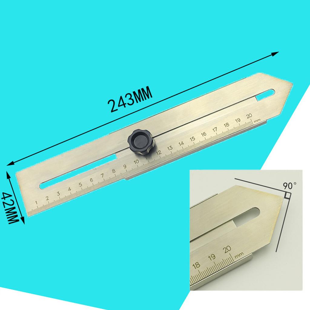 Stainless Steel Hole Ruler Scribing Gauge Marking Measuring Woodworking Scriber Tools Positioning Scribing Carpenter