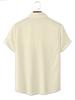 Printe Esign – Not Texture Men's Yellow and White Striped Short-Sleeve Shirt with Blue Daisy Print, Fresh and Casual Top, New Summer Fashion Versatile