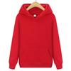 Unisex Solid Color Thick Hooded Sweatshirt with Plus Velvet for Autumn and Winter