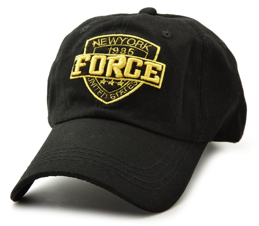 Cap With Visor Force Black Baseball Cap Cz-40B