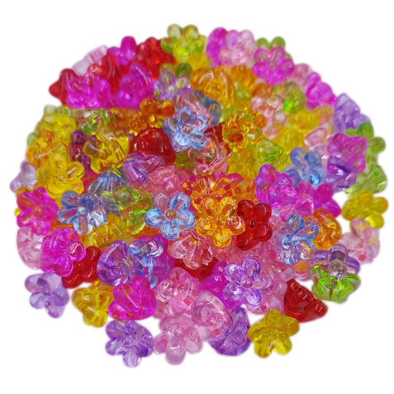 

10/20 шт прозрачный цветок звезда морская звезда медведь бант свободные бусины DIY ремесла для изготовления ювелирных изделий 20Pcs 10mm Flower