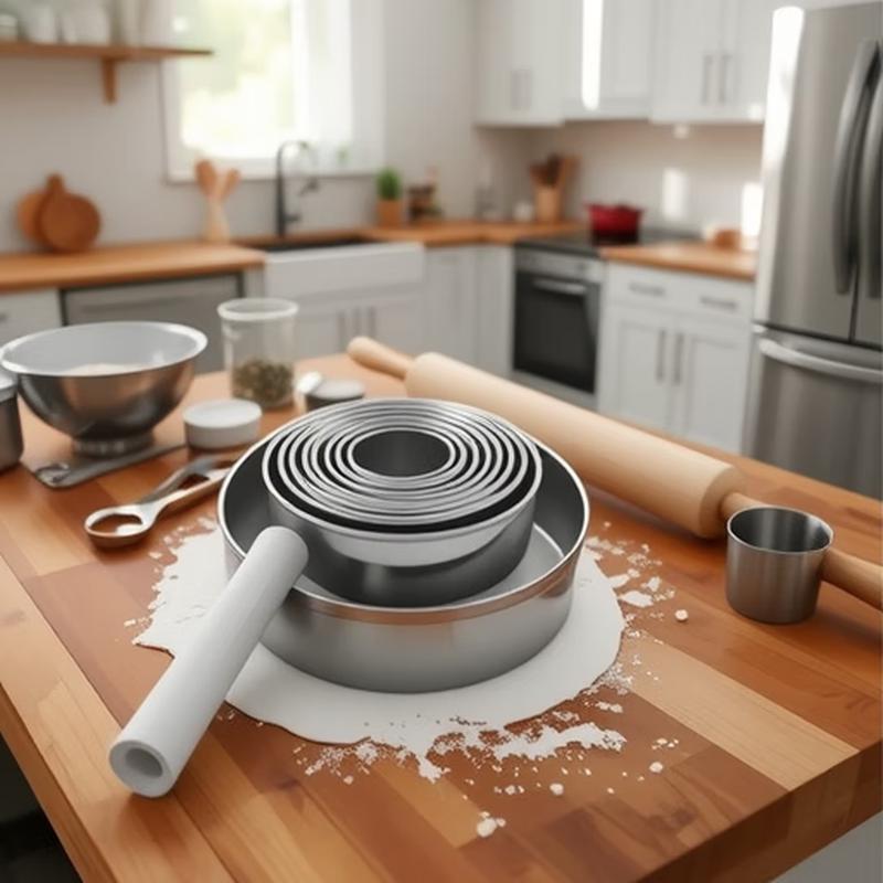 Набор из 12 круглых форм для печенья и мусса Deou Xingguang