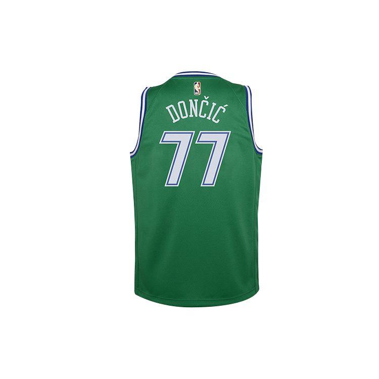 Nike Casual Sports Suit Nba Dallas Mavericks Doncic 77 Digital Print Quick-Dry Vest Kids Sportswear Green 3Z2B7BXBP-MAVDL