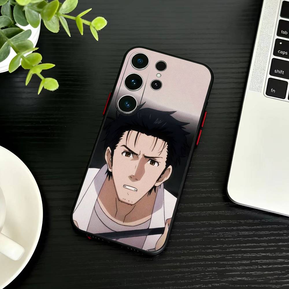 G-Rintaro V-Okabe STEINS GATE  Phone Case For Samsung S26,S25,S24,S23,S22,S21,S20,Plus,Fe,Lite,Others Black Cover