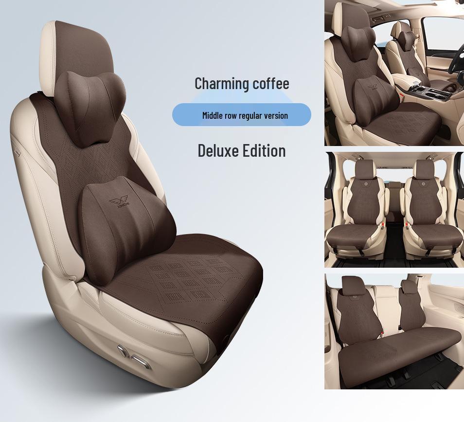 2024 Toyota Sienna Luxury 2.5L Hybrid AWD Suede Seat Cover for 7-Seater