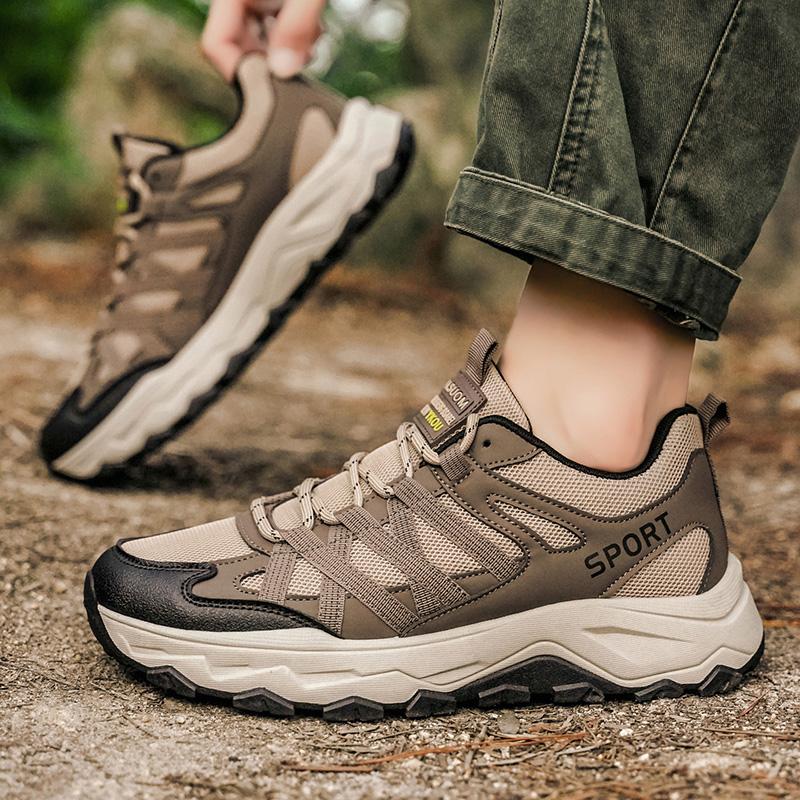 Nouvelle Arrivée Chaussures de Randonnée Homme Respirantes à Lacets Trekking Mâle Amorti Outdoor Escalade Tourisme Baskets pour Homme