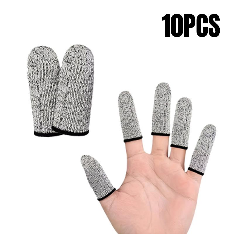 10-100pc Finger Sleeve Anti-cut Finger Protector Cover Flexible Fingertip Gloves Sewing Cutting Handicrafts Hand Protector