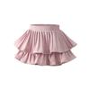 Girls Tutu Skirt | Tiered Cake Pettiskirt with Pleats | Princess Party Ruffle Skirt In White Pink | Flared Short Skirt for Kids