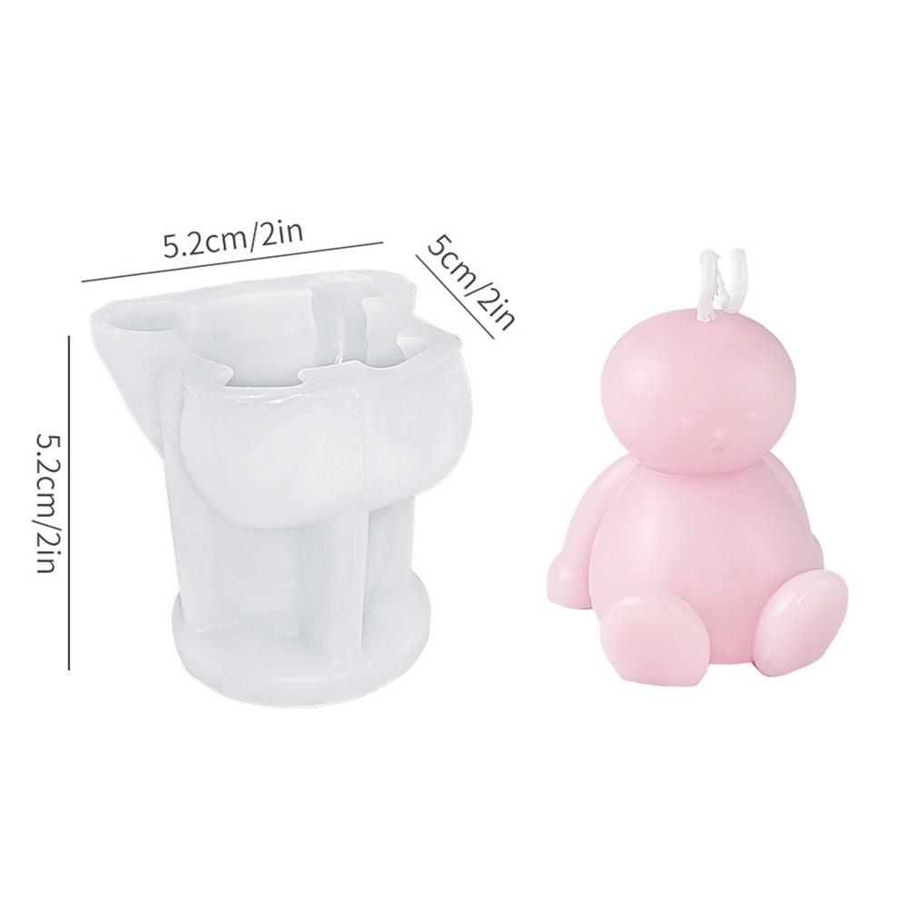 Aromatherapy Candle Silicone Mold Christmas Aromatherapy Candle Silicone Mold Cartoon Shape Casting Art Crafts For Making Candle
