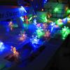 Dazzle Bright Christmas Snowflake String Lights, 2 Pack Total 100LED 50FT Battery Operated Christmas Lights with 8 Lighting Modes for Indoor Outdoor