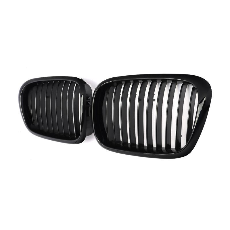 Für BMW 5er E39 525 528 530 535 1999-2003 Auto Kühlergrill Front Nieren Grill Doppellinie Silber Schwarz 51137005837 51137005838