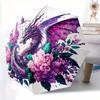 1pc Enchanted Dragon Amidst Celestial Flowers Automatic Opening and Closing Umbrella - Small Umbrella Suitable for Various Occasions C079