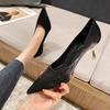 Fashion High Heels Pointed Toe Pumps Wedding Bride Shoe on Heeled Ladies Stilito Women's Shoes Korean Style Wholesale Genuine Mark Y2k