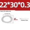 304 Stainless Steel Ultra-Thin Flat Washers - Available in Thickness: 0.1mm, 0.2mm, 0.3mm, 0.5mm