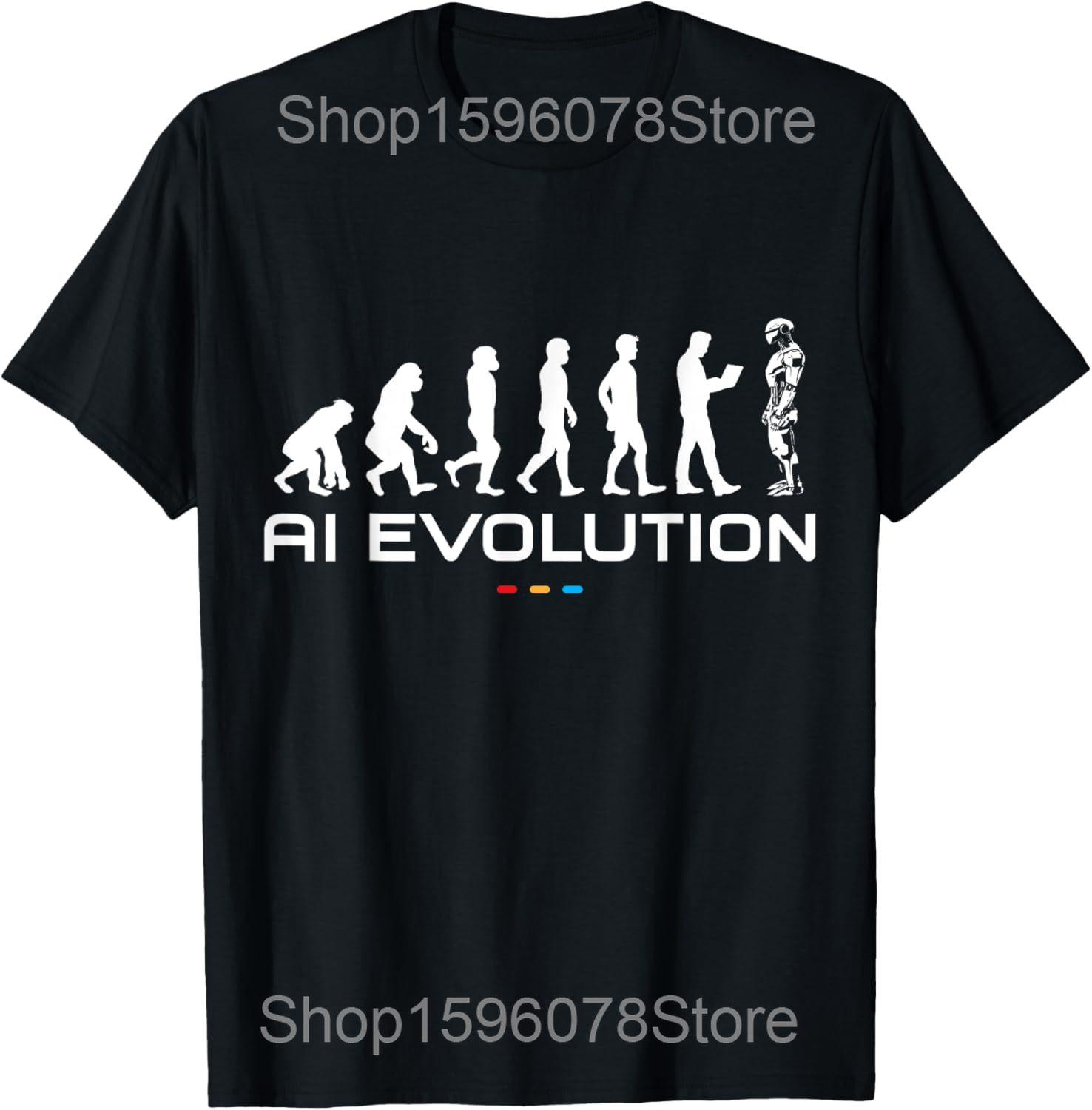 

AI Artificial Intelligence Natural Stupidity T Shirts Men Humor Streetwear Tee Shirt Short Sleeve Unisex Loose Clothing XL
