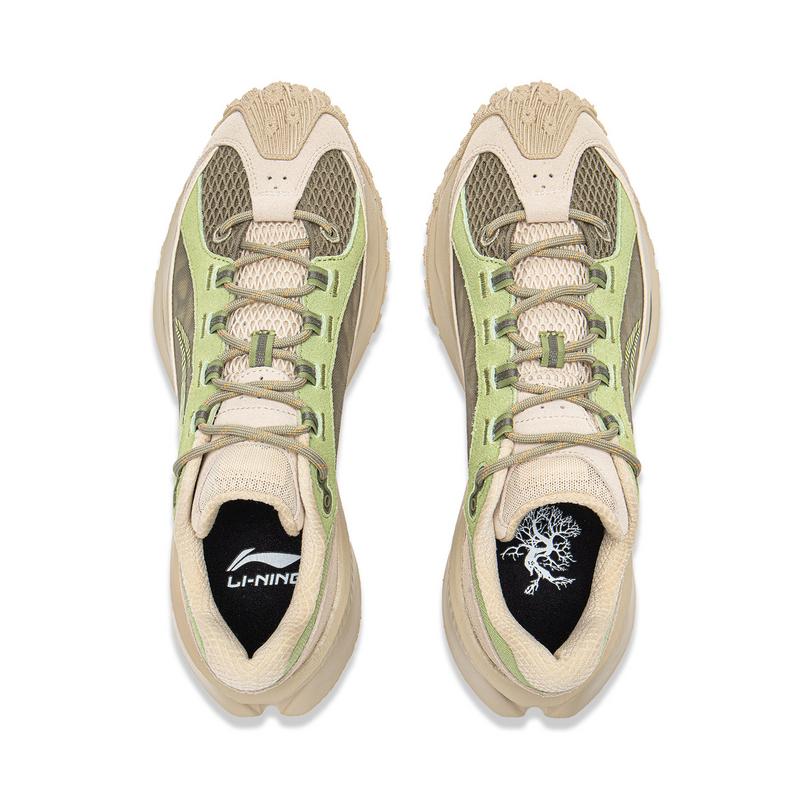 Li Ning Youxia CRC Trendy Comfortable Versatile Wear-Resistant Non-Slip Low-Top Casual Shoes Unisex sneaker Matcha-Green AZGV175-2