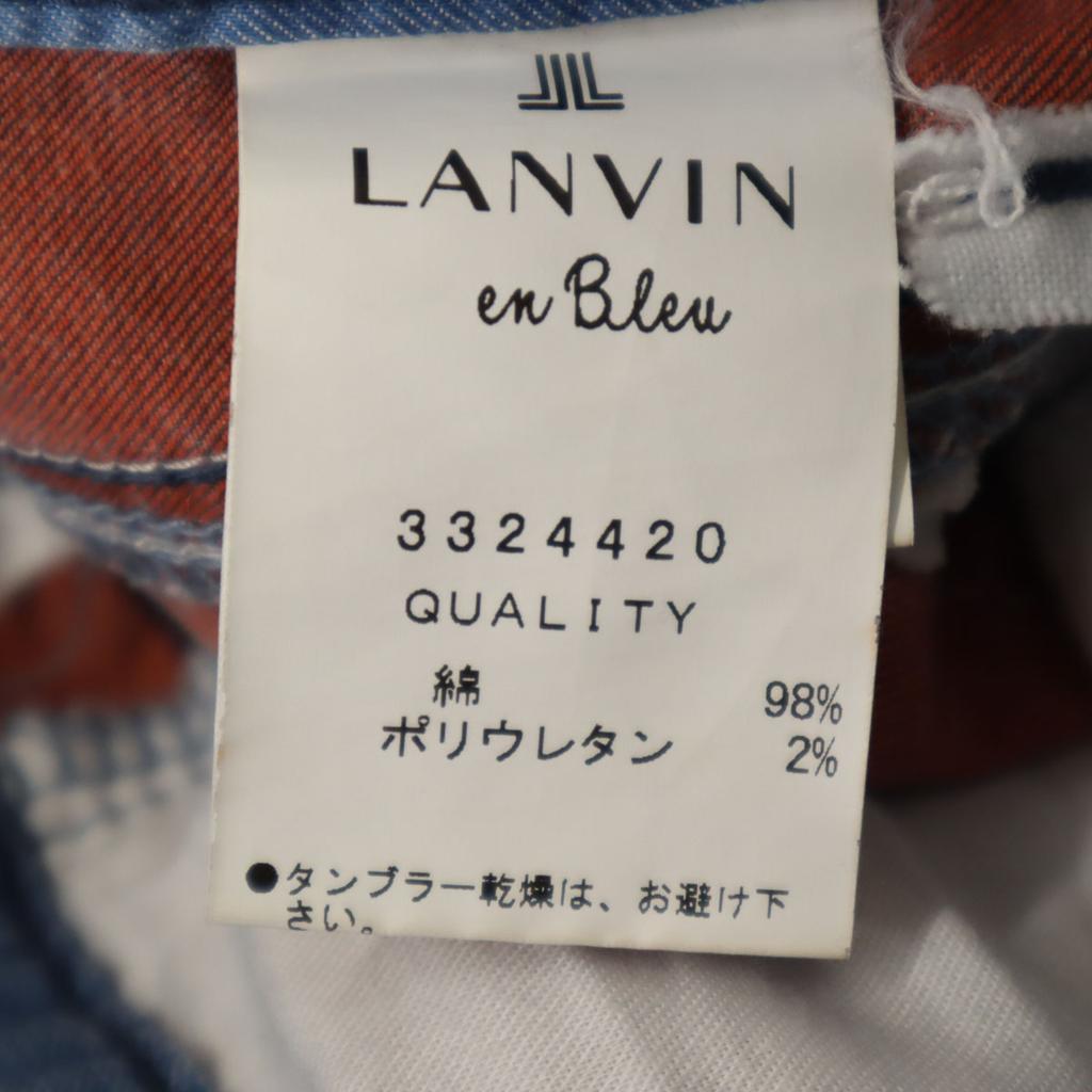 LANVIN en Bleu made in Japan stretch Straight denim pants 36 Women Used
