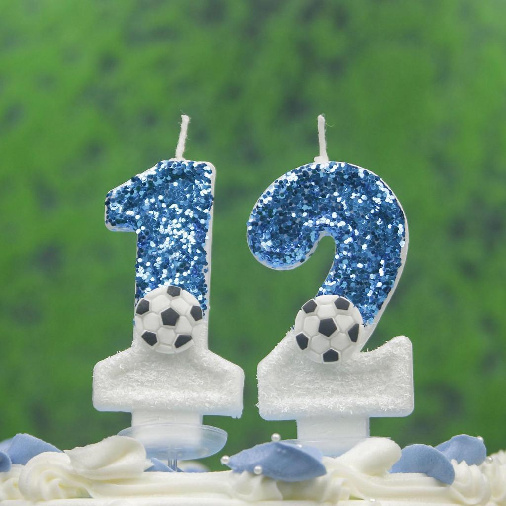 Creative Football Birthday Candle for Cake Decoration, DIY World Cup Party, First Birthday Celebration