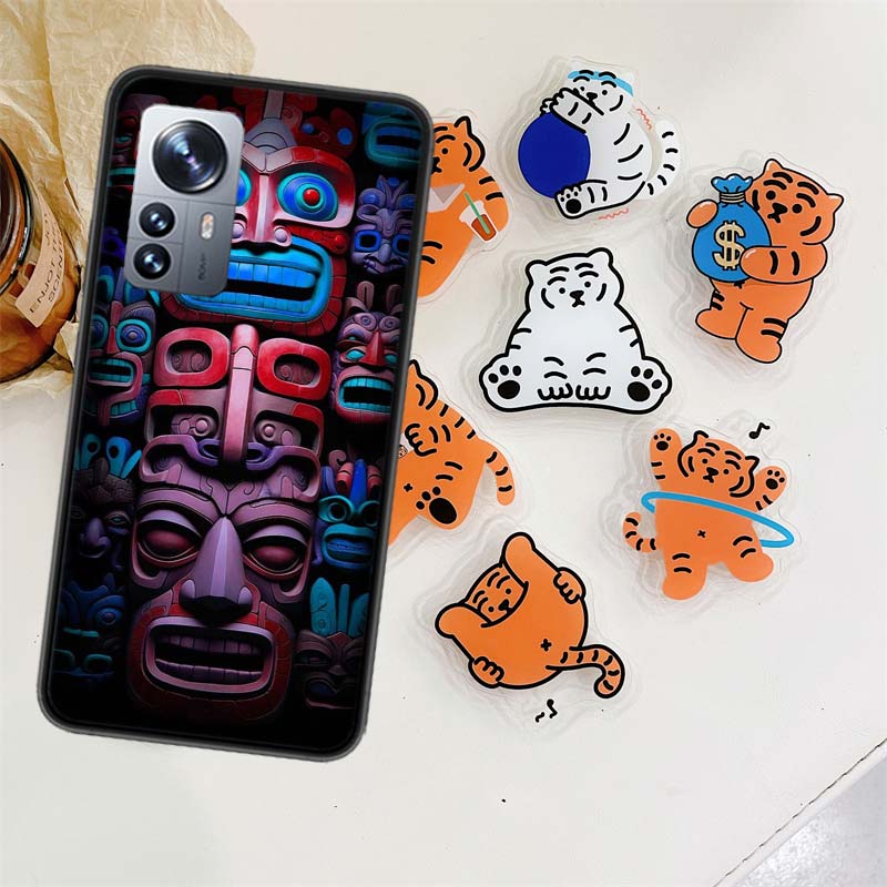 Aztec Maya Stone Phone Case For Xiaomi Poco X7 F6 F5 Pro F7 14 Ultra Mi 15 11 Lite F3 M6 M5S M4 11T 10T Pro Cover Capa