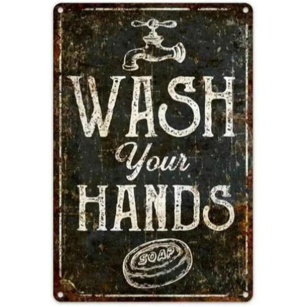 Vintage Free Wifi Metal Tin Sign Retro Warning Plaque for Home Cafe Restaurant Bar Club and Washing Room Decor