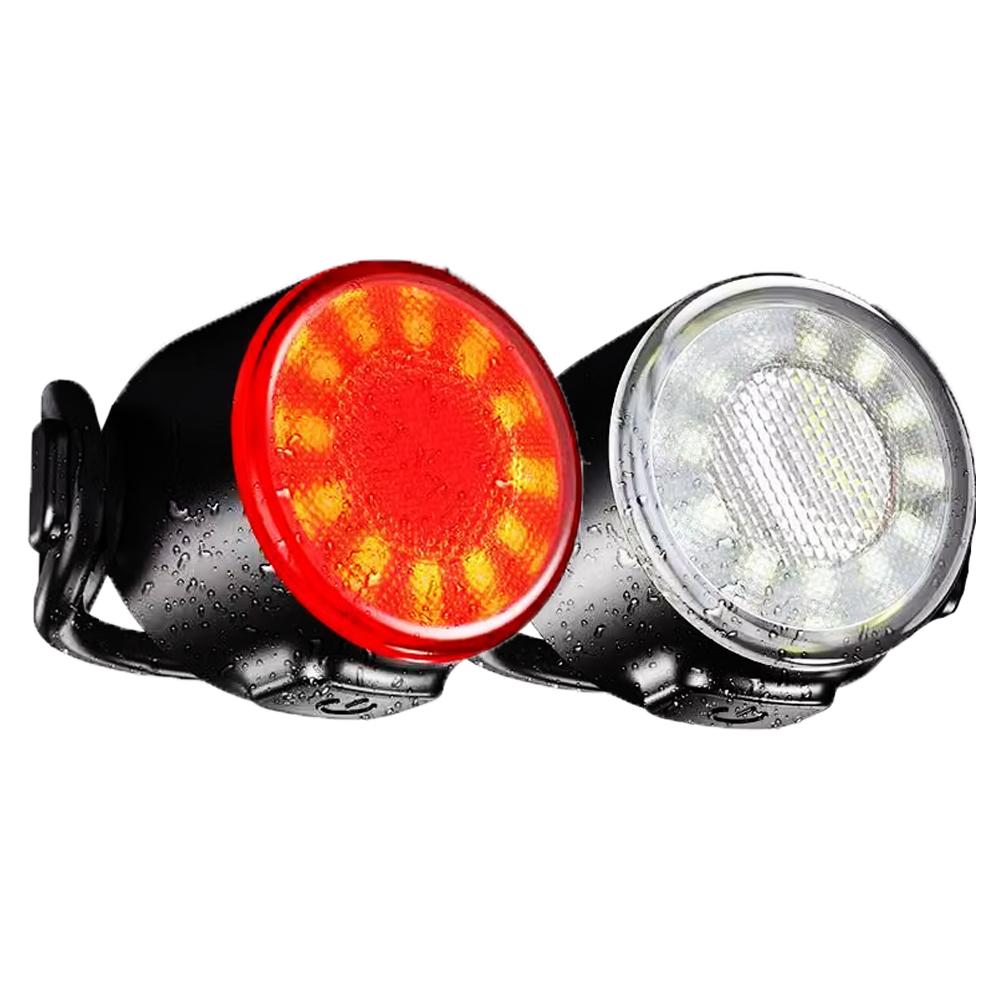 Fietslamp Mini Waarschuwingsachterlicht Oplaadbaar Nachtrijden Veiligheidsachterlicht COB Fiets Voor- en Achterlamp LED Fiets Koplamp
