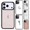 Minimal Aesthetics Phone Case for iPhone 17 16 15 Pro Max Air 14 13 12 11 Plus Shockproof Capa Cover