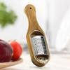 Edelstahl-Käsereibenbox, Holzreibe mit langem Griff, abnehmbarer Sammler aus Akazienholz, Zerkleinerer, Käsewerkzeug
