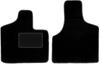 Black Front Floor Mats For: Dodge Caravan / Grand Caravan III 7-seater (2001-2007)
