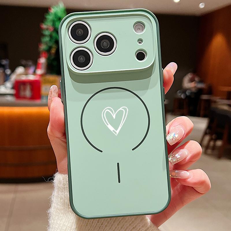 Watermelon Love Hearts Print Case For iPhone 17 Pro Max Funda iPhone 16 15 14 13 Pro Max Magnetic For Magsafe Hybrid Slim Matte Cover