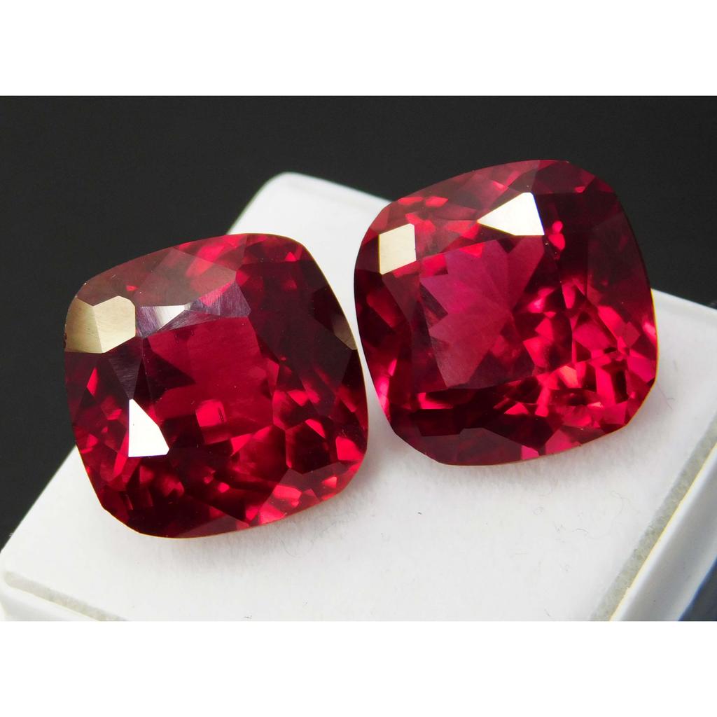 Natural Red Ruby 26.95ct Cushion Cut Certified Loose Gemstone