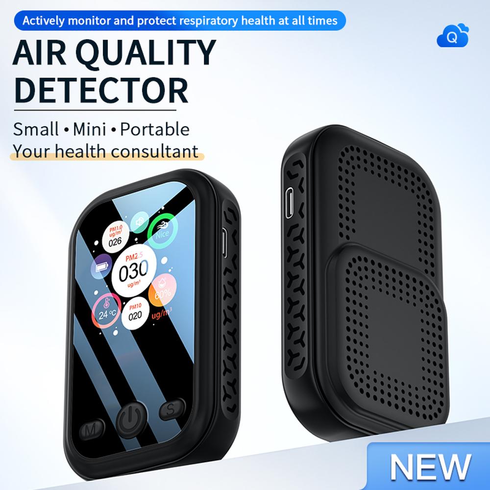 

Quality Detector High Accuracy 1.9in Color Screen Portable Indoor PM2.5 PM10 PM1.0 Quality Tester