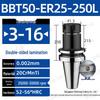 CNC-Hochgeschwindigkeits-Doppelseitiger BBT30/40/50-ER20/25/32 Werkzeughalter mit Dynamischer Auswuchtung