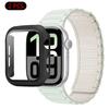 Silicone Strap+Case For Apple Watch Ultra 3/2/1 49mm 11 10 46mm 42mm Magnetic Band iWatch 9 8 7 45mm 41mm 6 5 SE 44mm/40mm Cover