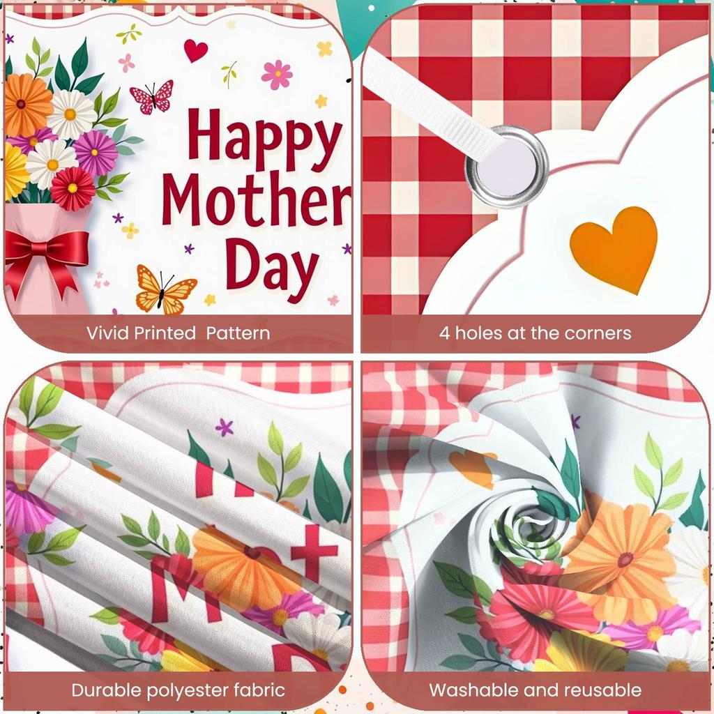 Mother's Day Backdrop Floral Design Feliz Día De Las Madres Banner Love Mom Background Romantic  Mom Tribute Display