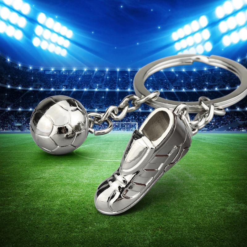 Creative Soccer Playground Keychain Unisex Metal Tennis Table Tennis Golf Key Holder Fans Gifts