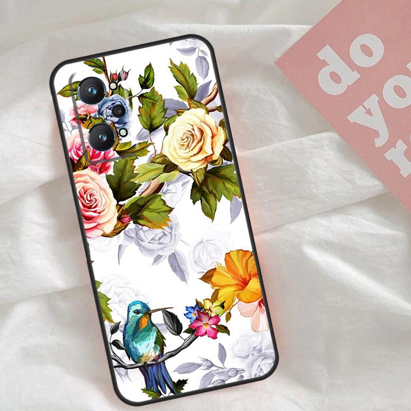 Hummingbird Case For Realme C65 C67 C71 C63 C61 C55 C51 C53 C35 C75 11 12 13 14 15 Pro Plus GT6 GT7 Pro