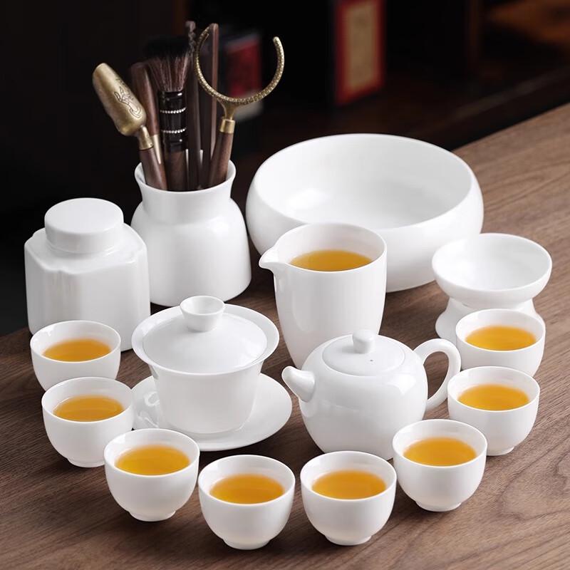 Shangqi Fragrant Snow White Porcelain Gongfu Tea Set